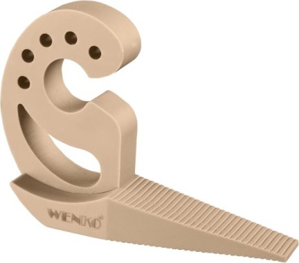 WENKO Türstopper und Fensterstopper Multi-STOP® Beige für Türen, Fenster und Schubladen, 50512100