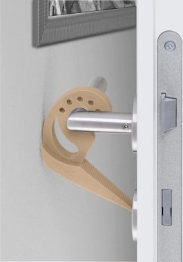WENKO Türstopper und Fensterstopper Multi-STOP® Beige für Türen, Fenster und Schubladen, 50512100