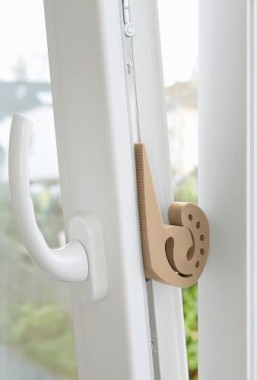 WENKO Türstopper und Fensterstopper Multi-STOP® Beige für Türen, Fenster und Schubladen, 50512100