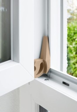 WENKO Türstopper und Fensterstopper Multi-STOP® Beige für Türen, Fenster und Schubladen, 50512100