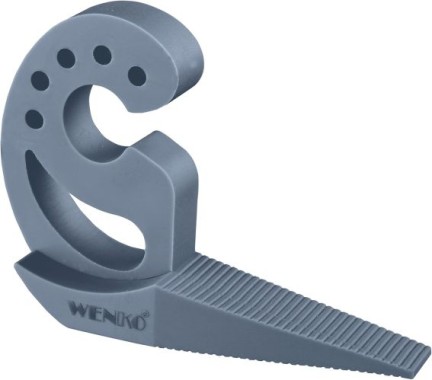 WENKO Türstopper und Fensterstopper Multi-STOP® Blau-Grau für Türen, Fenster und Schubladen, 50513100