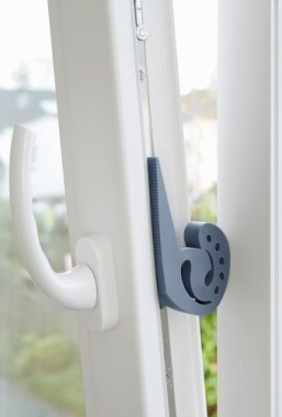 WENKO Türstopper und Fensterstopper Multi-STOP® Blau-Grau für Türen, Fenster und Schubladen, 50513100