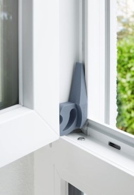 WENKO Türstopper und Fensterstopper Multi-STOP® Blau-Grau für Türen, Fenster und Schubladen, 50513100