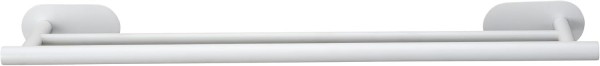 WENKO Turbo-Loc® Badetuchstange Duo Mod. Orea White matt, 60 cm aus rostfreiem Edelstahl, 26005100