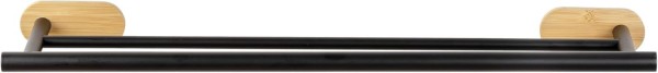 Wenko Turbo-Loc® Badetuchstange Mod. Orea Duo Bamboo Befestigung ohne bohren, 25370100