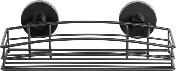 WENKO Vacuum-Loc® Wandablage Schwarz Wandablage, Befestigen ohne bohren, 24732100