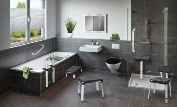 WENKO Wandhaltegriff Secura Premium 43 cm bis 120 kg belastbar, 23738100