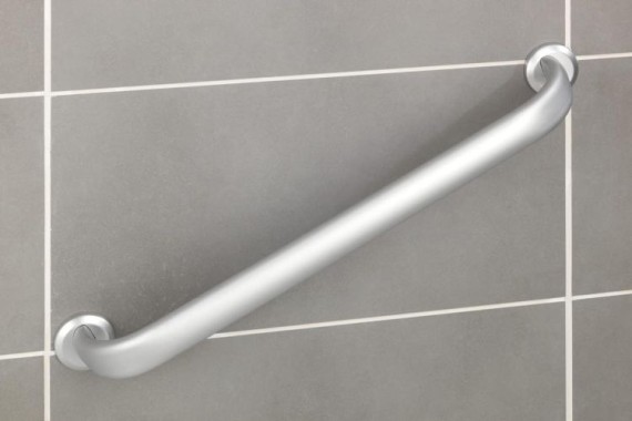 WENKO Wandhaltegriff Secura Premium 63 cm bis 120 kg belastbar, 23739100