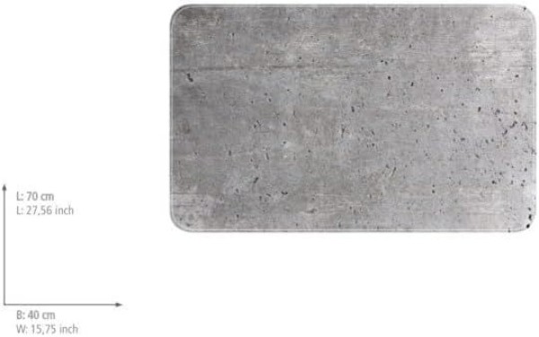 WENKO Wanneneinlage Modell Concrete 70 x 40 cm, 23798100