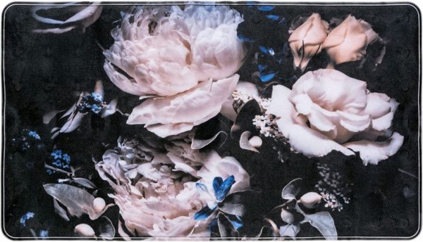 WENKO Wanneneinlage Peony - Antirutsch-Badewannenmatte mit Saugnäpfen, Kunststoff (TPR), 40 x 70 cm, Mehrfarbig, 24343100