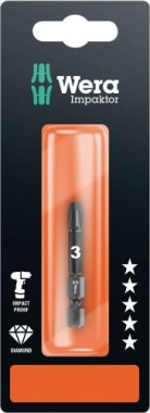 Wera 855/4 IMP DC Impaktor Bits, PZ 3 x 50 mm, 05073962001