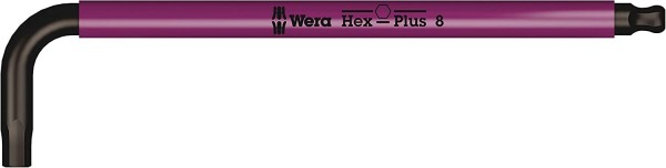 Wera 950/9 Hex-Plus Multicolour Winkelschlüsselsatz, metrisch, mit Haltefunktion, 9-teilig, 05022210001