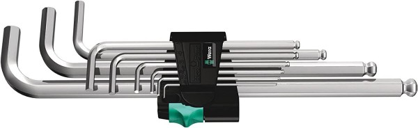 Wera 950 PKL/9 SM N Winkelschlüsselsatz, metrisch, gestellverchromt, 9-teilig, 05022087001