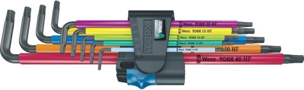 Wera 967/9 TX XL Multicolour Winkelschlüsselsatz mit Haltefunktion, 9-teilig, 05024470001