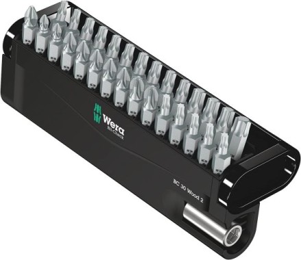 Wera Bit-Sortiment, Bit-Check 30 Wood 2, 30-teilig, 05057432001