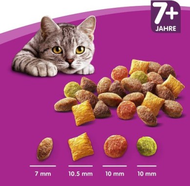 Whiskas 7+ Senior Trockenfutter mit Huhn, 1.9 kg, 325675