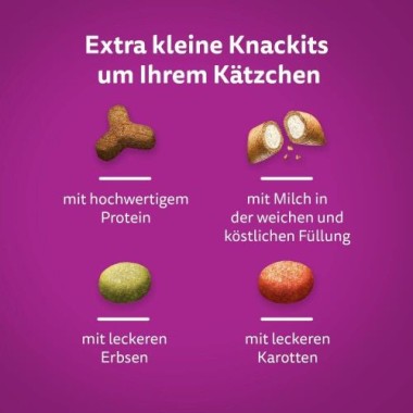 Whiskas Junior Trockenfutter mit Huhn, 1,9kg, von 2-12 Monaten, 325672