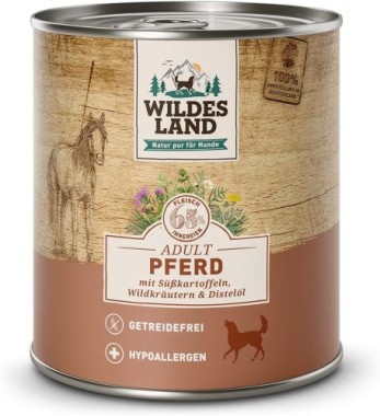 Wildes Land Classic Adult, Pferd mit Süßkartoffeln, 800g Dose, WL58214