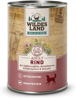 Wildes Land Classic Adult, Rind mit Süßkartoffel, 800g Dose, WL58202
