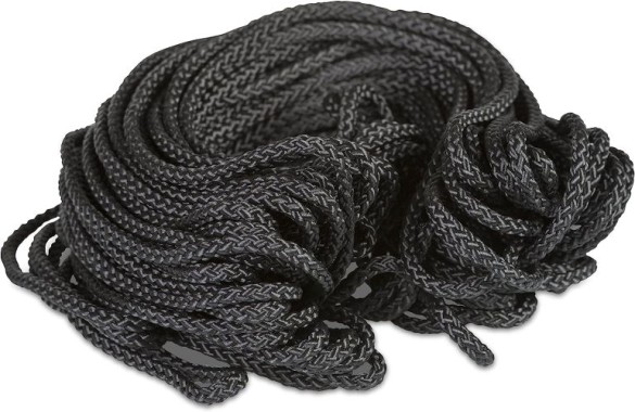 Windhager Befestigungsseil für Katzenschutz-Netz, Schnur zum Befestigen, 20 m, schwarz, 06777