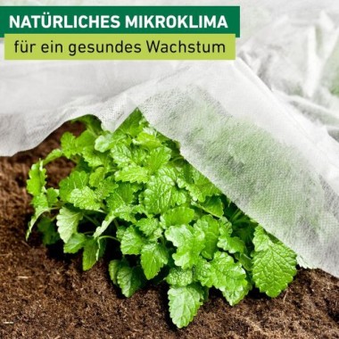 Preview: Windhager Garten-Vlies BASIC 10 x 1,5 m ,17g/m2, Weiß, 06257