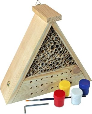 Windhager Insektenhotel BEE, inklusive Farbset zum Bemalen, 06944