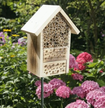 Windhager Insektenhotel ZUR POST, Insektenhaus Nistplatz Brutplatz, aus Massivholz, braun, 06971