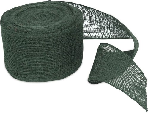 Windhager Jute-Wickelstreifend, 10 cm x 25 m, moosgrün 05851