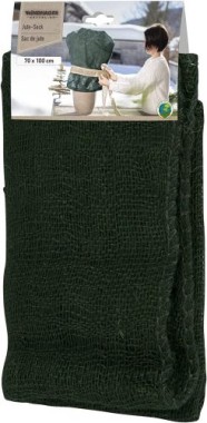 Preview: Windhager ÖKO, Jute, Stoff, Kartoffel-Sack, Deko-Beutel, Multifunktionaler Jutesack, Winterschutz für Topf-und Kübelpflanzen, grün, 70 x 100cm, 06071 06071