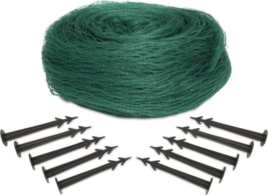 Windhager Laubschutz-Netz, inkl. 10 Netzhaltern, grün, 3 x 2 m, 06055