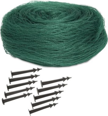 Windhager Laubschutz-Netz, inkl. 10 Netzhaltern, grün, 4 x 3 m, 06056