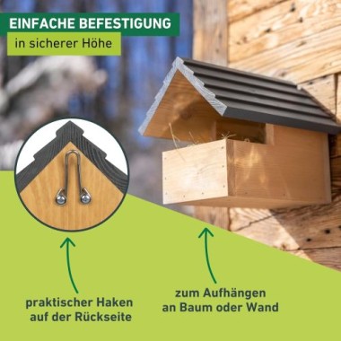 Windhager Nistkasten Loggia, 21,50 x 26,50 x 20 cm, 07675