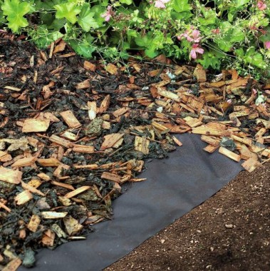 Windhager Unkrautfolie Antiweed, Unkrautviles, Anit Unkrautfolie, 33 g/ m², schwarz, 5 x 0,9 m, 06750