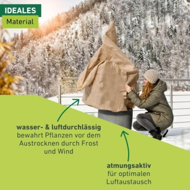 Preview: Windhager Winter-Vlies PROTECT, 2 x 5 m, 30g/m², 06258