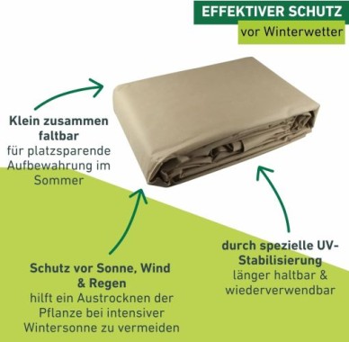 Windhager Winter-Vlieshaube SUPERPROTECT XXXL, 3.9 x 3.5 m, 07438
