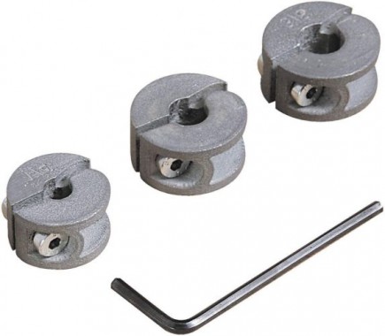 Wolfcraft 3 Tiefenstopps für Bohrer - Durchmesser 6, 8, 10 mm Single 2755000