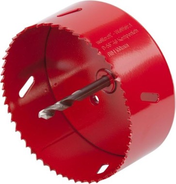 wolfcraft Bi-Metall-Lochsäge, Arbeitsdurchmesser 100 mm, Schnitttiefe 40 mm, 5493000