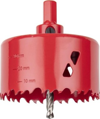 wolfcraft Bi-Metall-Lochsäge, Arbeitsdurchmesser 83 mm, Schnitttiefe 40 mm, 5476000