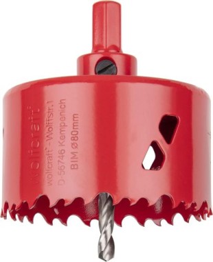 wolfcraft Bi-Metall-Lochsäge Arbeitsdurchmesser 86 mm, Schnitttiefe 40 mm, 5485000