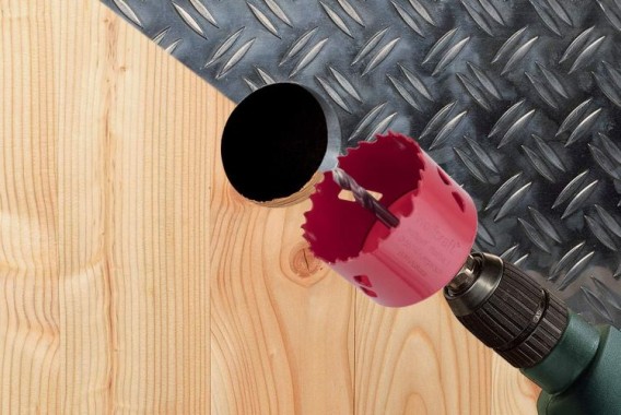 wolfcraft Bi-Metall-Lochsäge, Schnitttiefe und Arbeitsdurchmesser 40 mm, 5469000