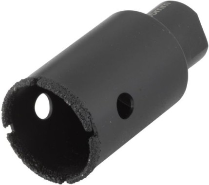 wolfcraft Bohrkrone, diamantbestreut „Ceramic“, für Winkelschleifer, Arbeitsdurchmesser 35mm, 5943000