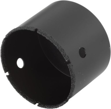 wolfcraft Bohrkrone, diamantbestreut „Ceramic“, für Winkelschleifer, Arbeitsdurchmesser 68mm, 5949000