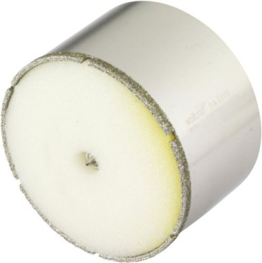 wolfcraft Ceramic Diamant-Lochsäge, Bohrkrone inkl. Zentrierbohrer für den Akkuschrauber, DM 83mm, 5933000