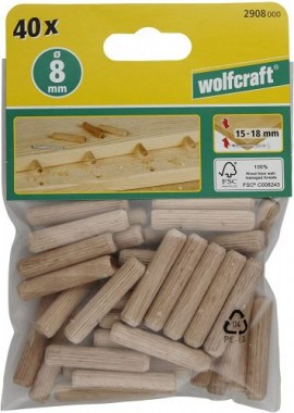 Wolfcraft Langholzdübel Buche 8 X 40mm 100 x 50 x 50 cm 2908000