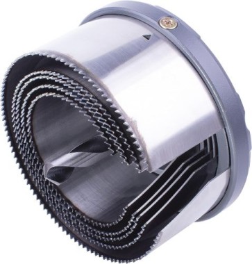 wolfcraft Mehrkranzlochsäge „Professional“, DM 60–95 mm, Schnitttiefe 40 mm, 2155000