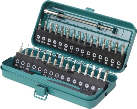 wolfcraft Micro-Bit-Box für kleine Schrauben, 32-tlg. 1389000