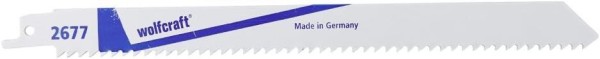 wolfcraft Säbelsägeblätter BiM, Holz mit Nägeln, Stahlprofile, feiner Schnitt, 5-190 mm, 2 Stück, 2677000