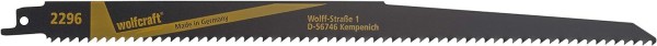 wolfcraft Säbelsägeblätter CV, Holz und Kunststoffe, feiner Schnitt, 2 Stück 280 mm, 2296000