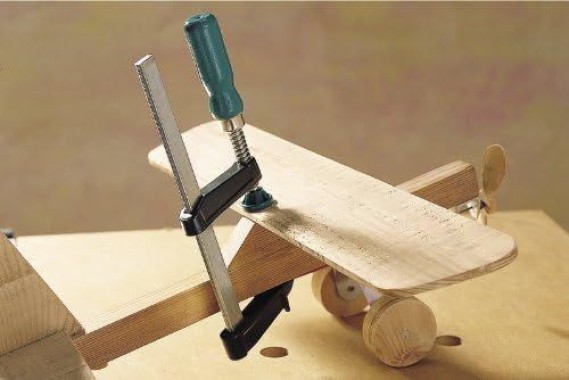 wolfcraft Schraubzwinge MINI, 85 x 200 x 20 mm, 3606000