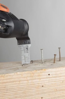 wolfcraft Tauchsägeblatt „Expert“ BiM, STARLOCK-Aufnahme, Kunststoff, Gipskarton, Holz mit Nägeln, 4253000